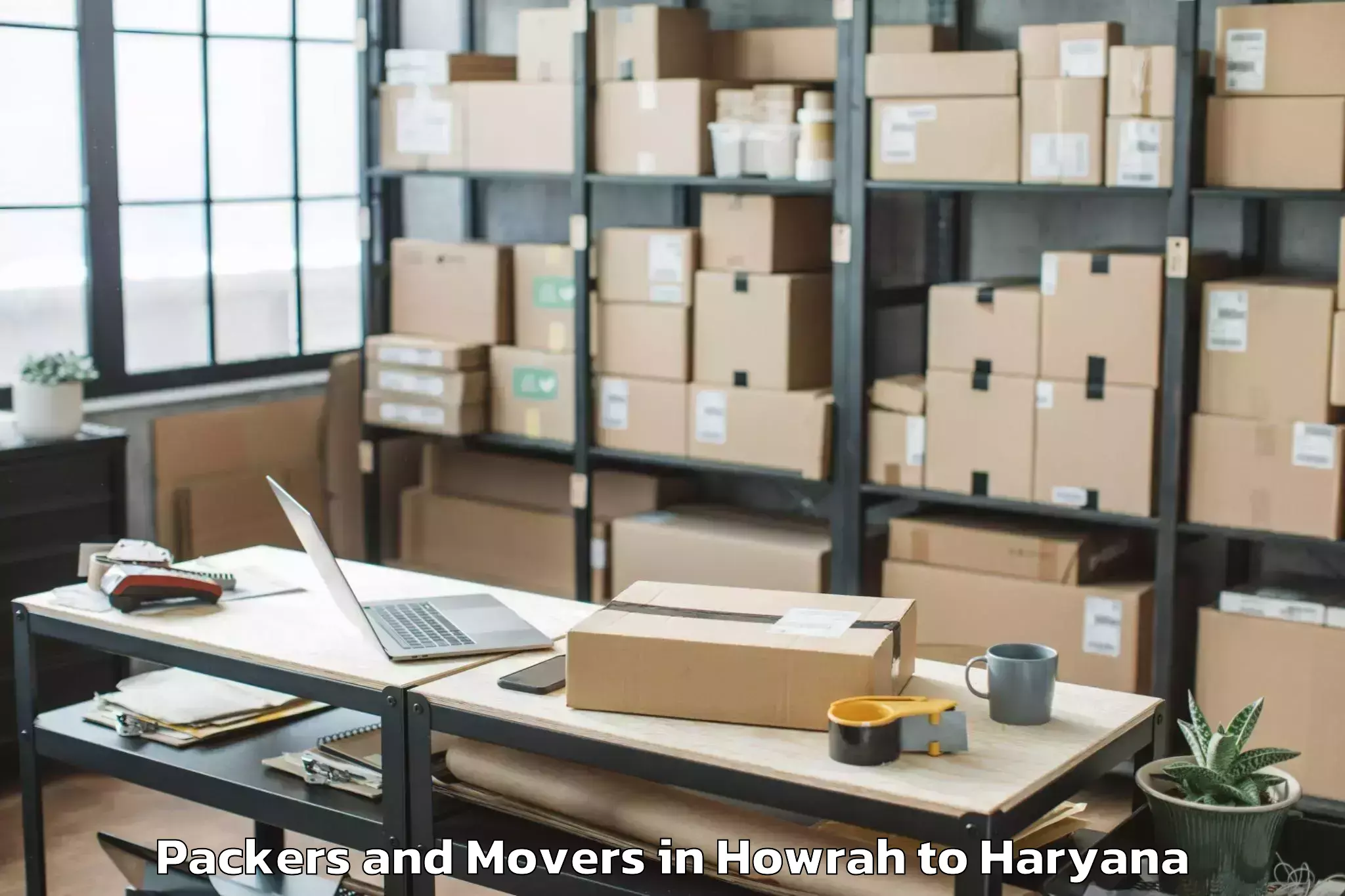 Hassle-Free Howrah to Jhajjar Packers And Movers